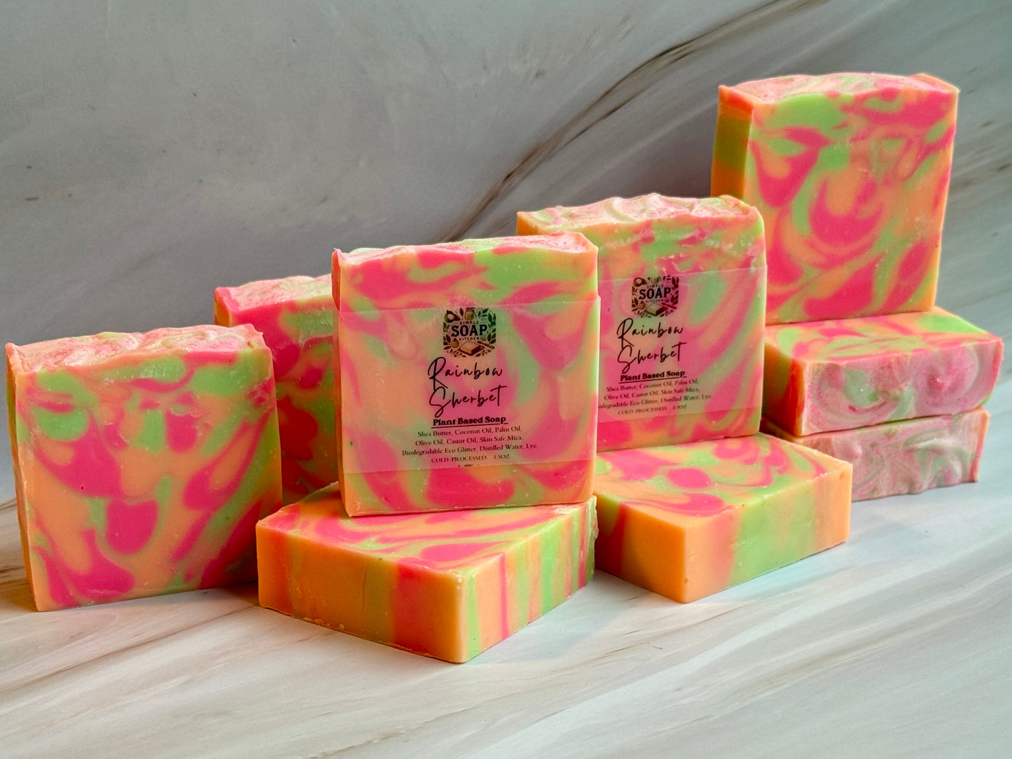 Rainbow Sherbet “Plant Based” Soap